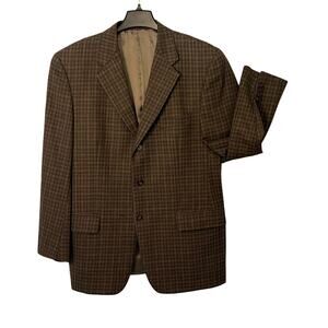 Vintage JOSEPH ABBOUD Sport Coat Mens Size 40R Brown Single Breast Vent Pockets